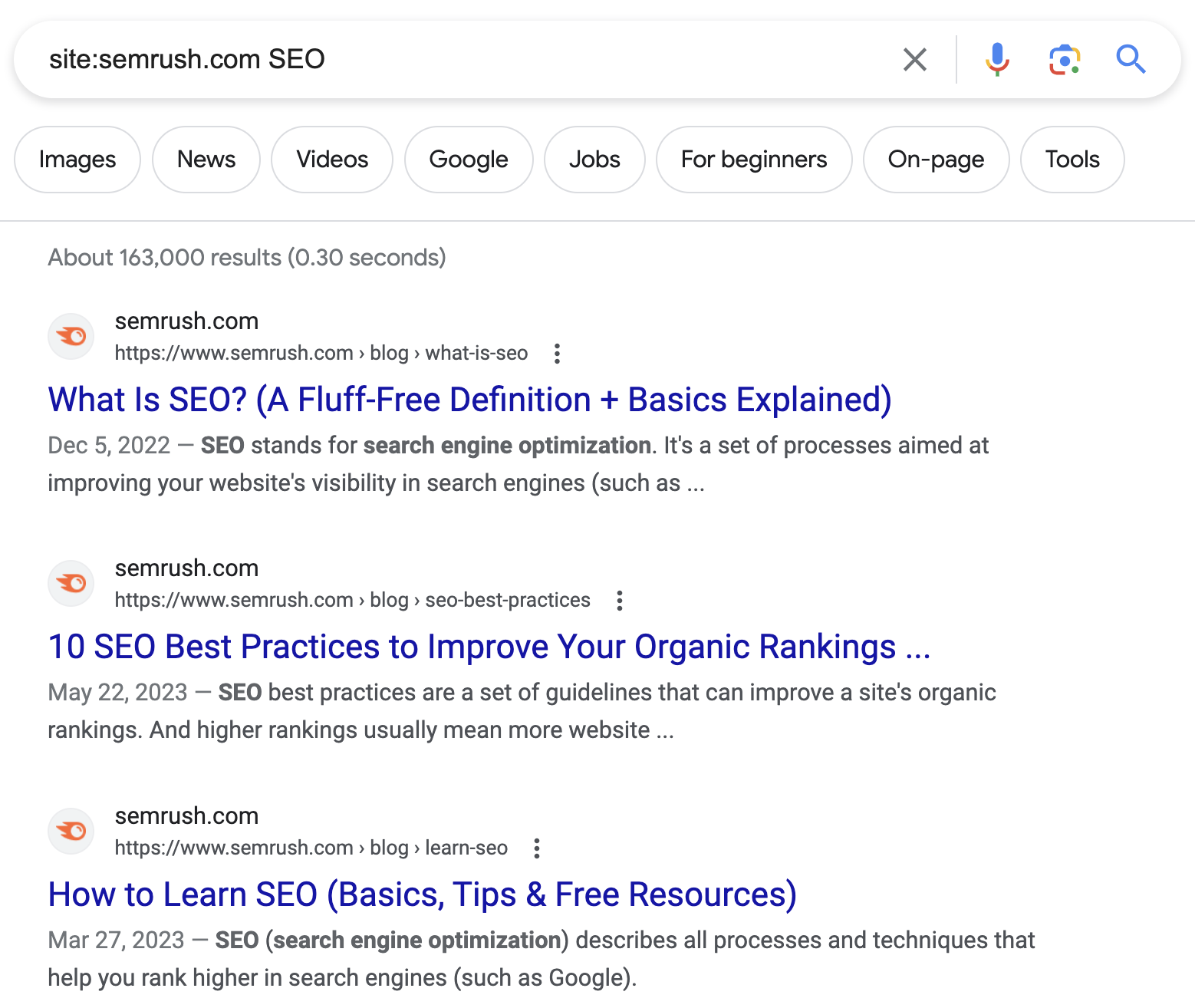Google search results for “site:sr07.balochseotools.com SEO”