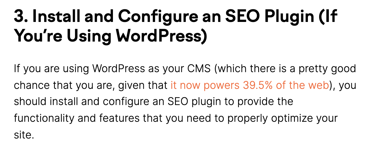 Semrush Beispiel redaktioneller Link