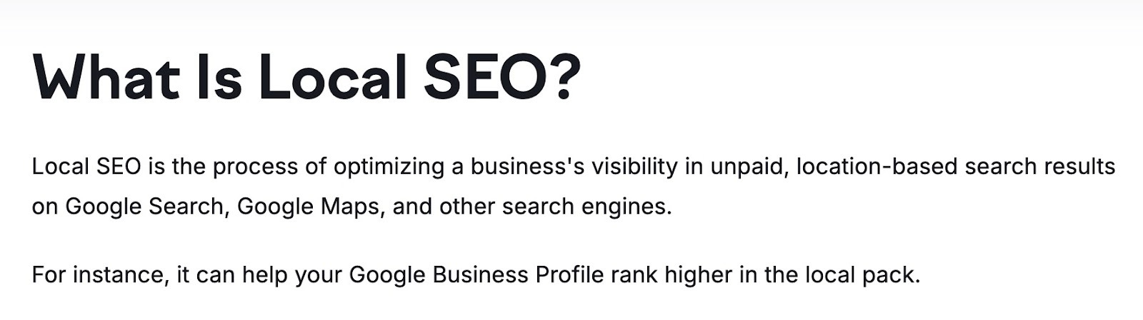 Inhalte für KI-Suchmaschinen optimieren, indem jeder Abschnitt mit einer auf einer Frage basierenden H2-Überschrift und einer anschließenden zweisätzigen Zusammenfassung beginnt.