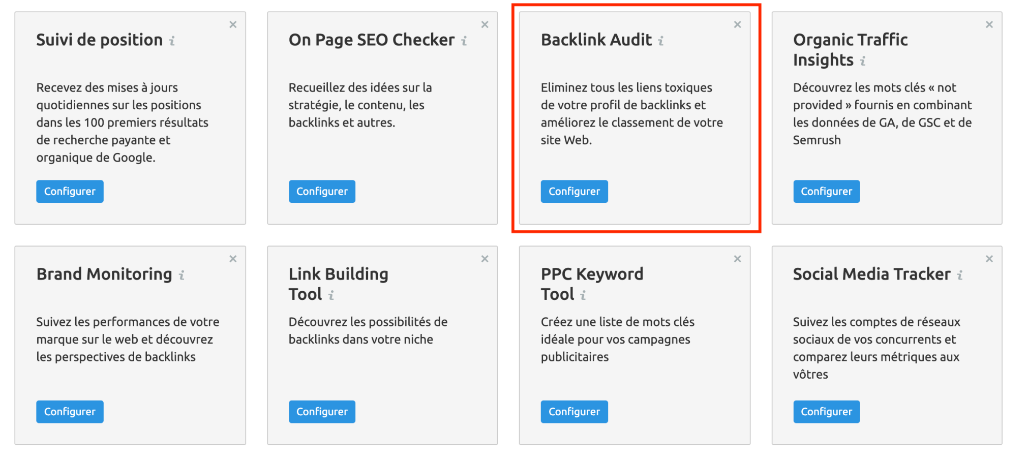 projets semrush