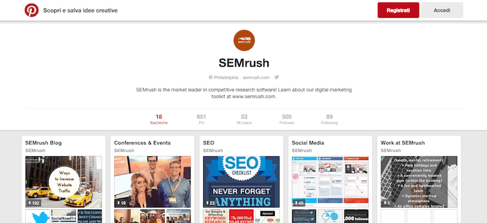 Tecniche SEO: come usare Pinterest nella tua strategia