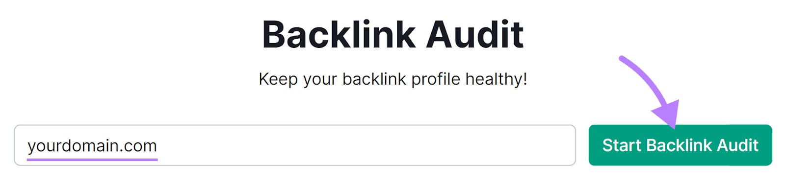 Barres de recherche de l'outil Backlink Gap