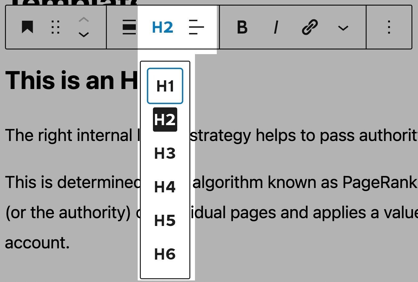 WordPress-Überschriften