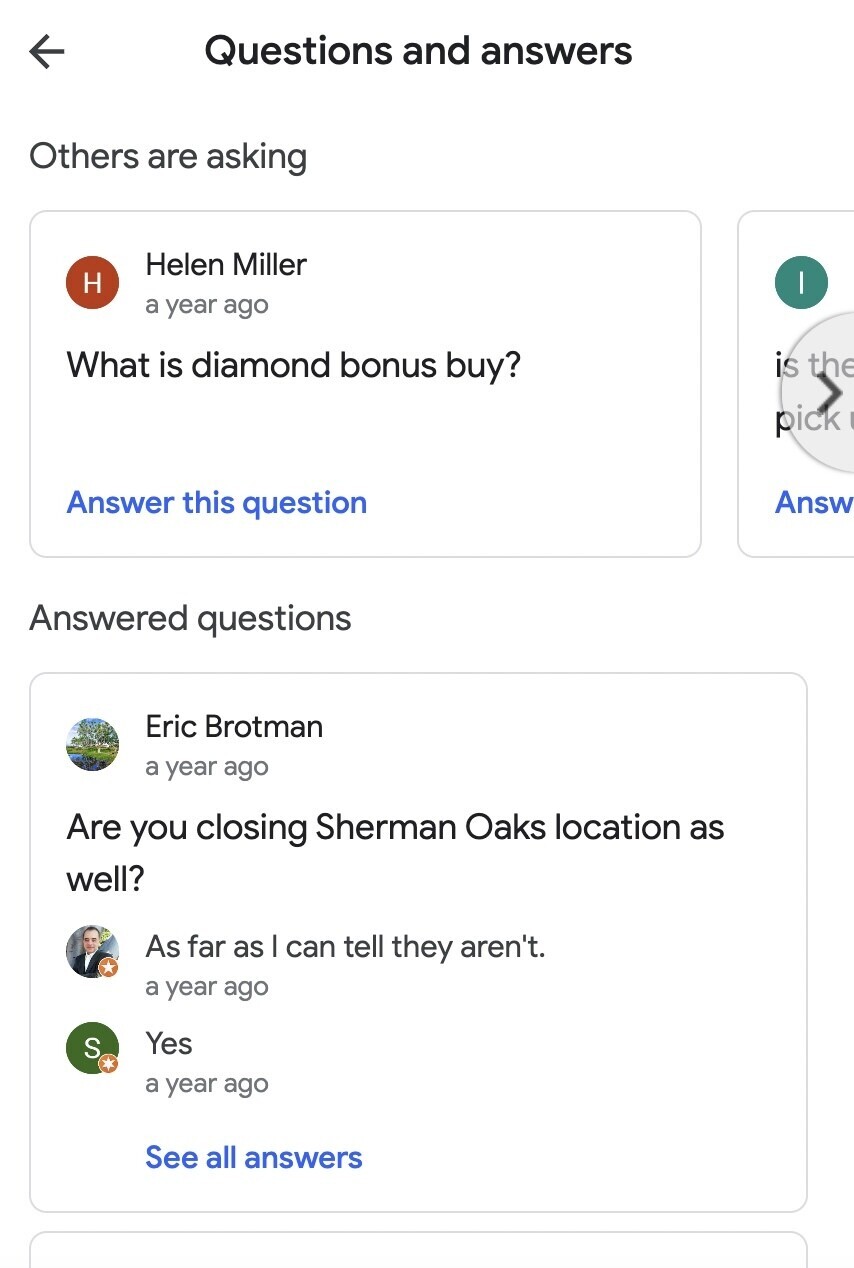 carrousel de questions sans réponse