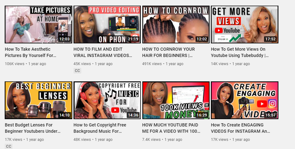 results after hopping on a youtube trend