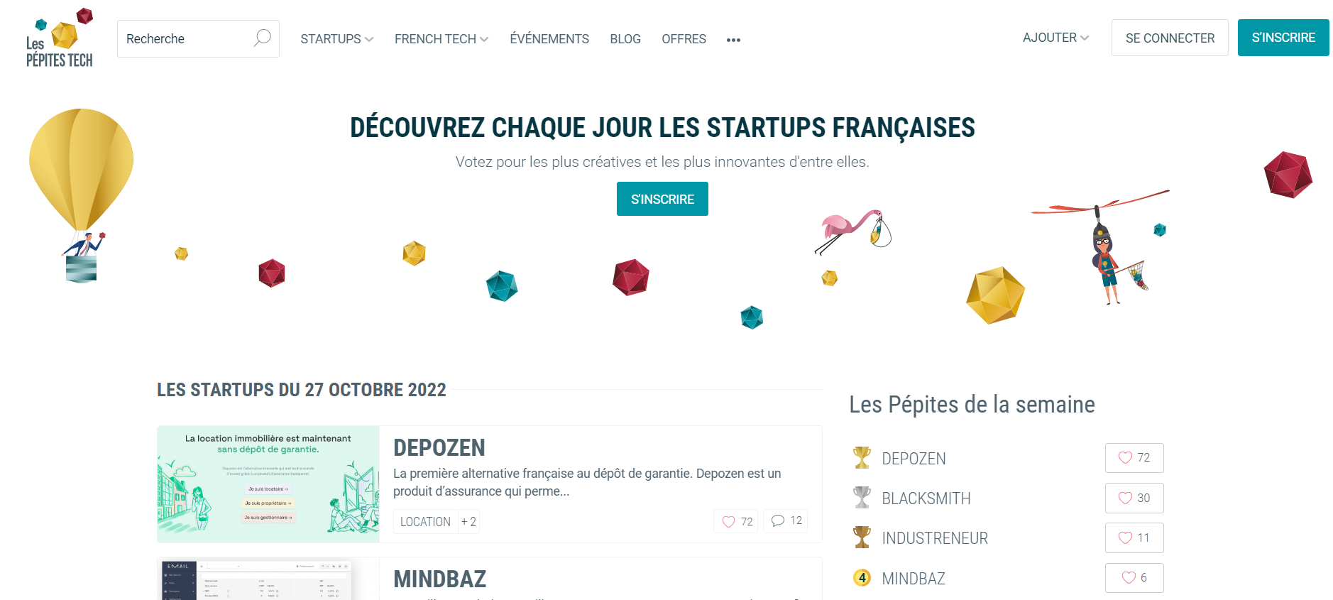 L'annuaire des Start up de France _ Base de données Start up France