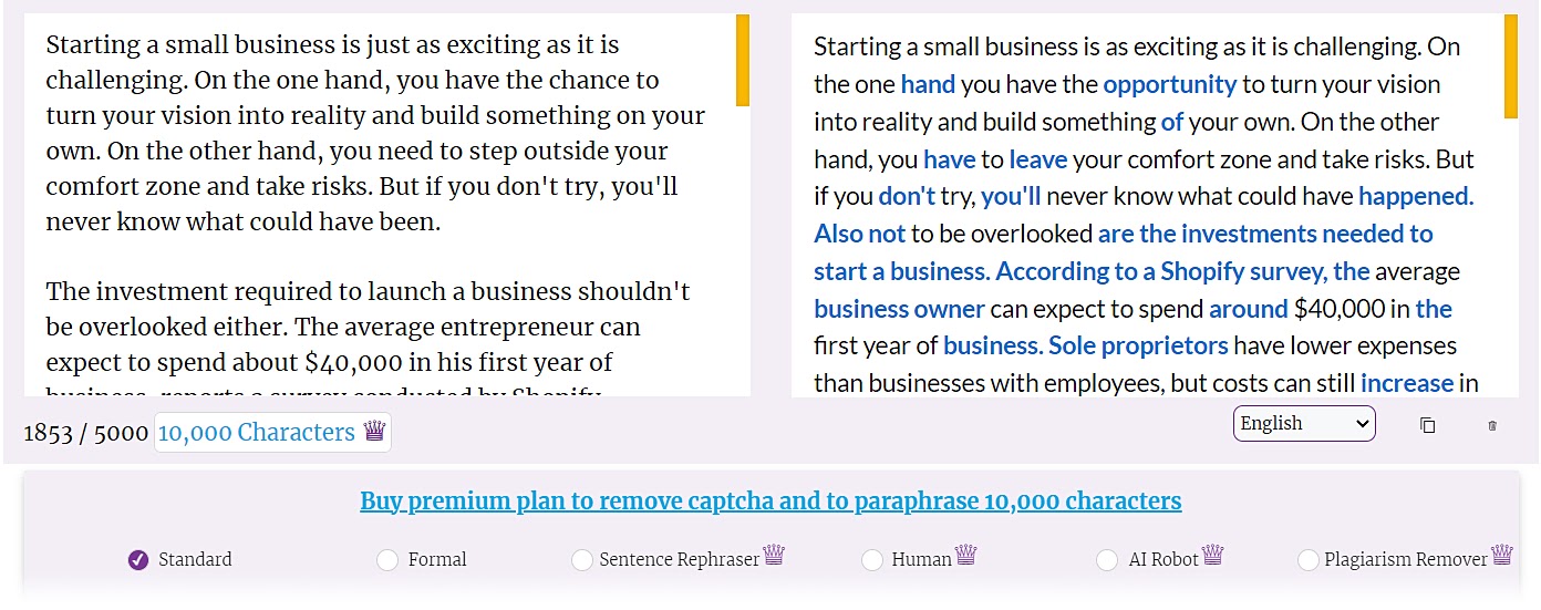Editor di articoli AI Spinner