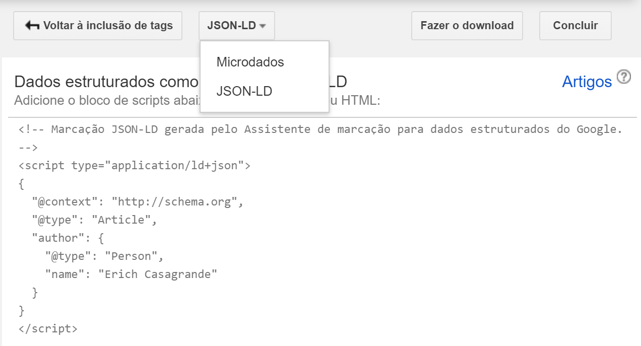 escolha de linguagem