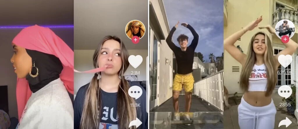 un ejemplo de un dúo TikTok