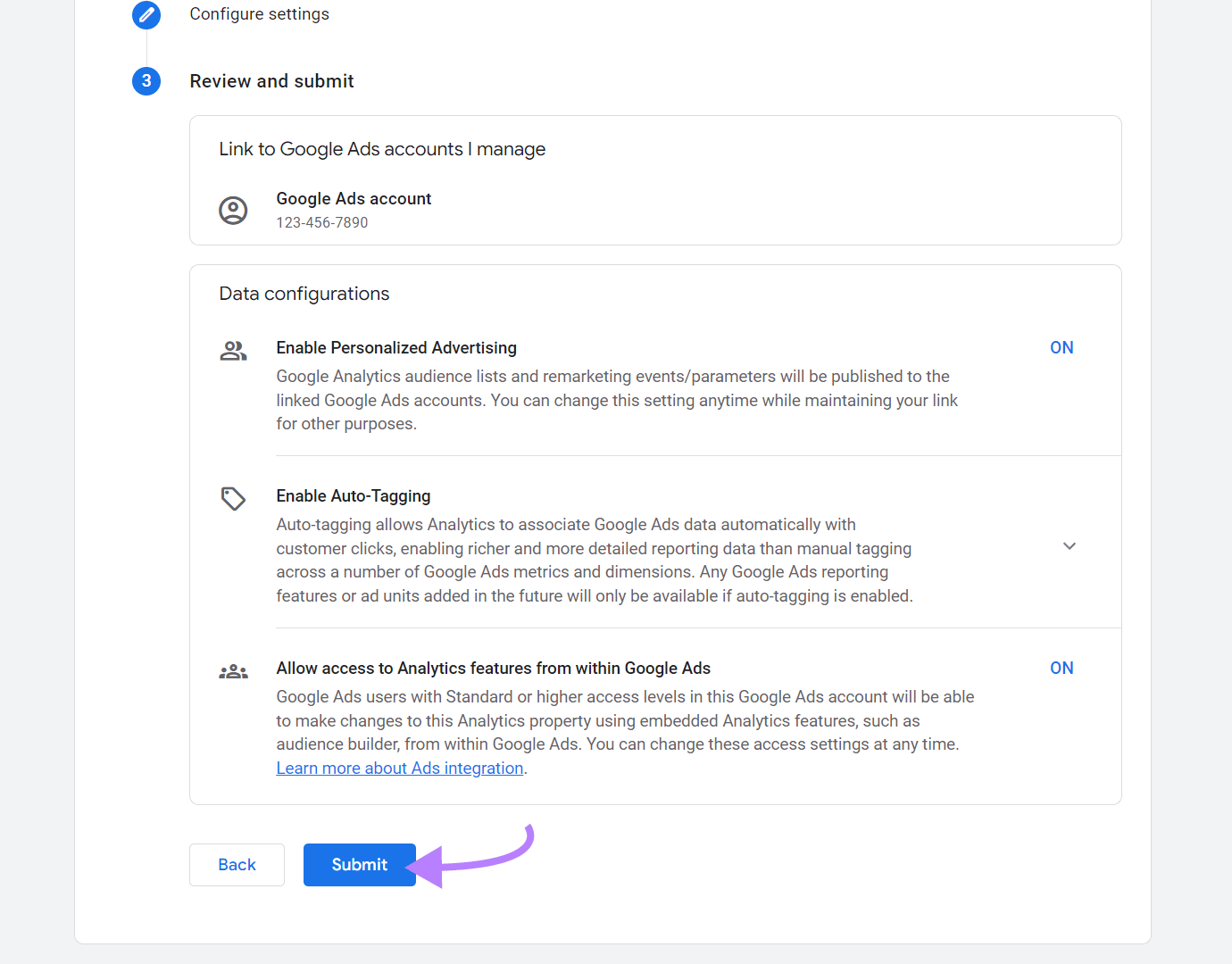 "Ventana "Revisar y enviar