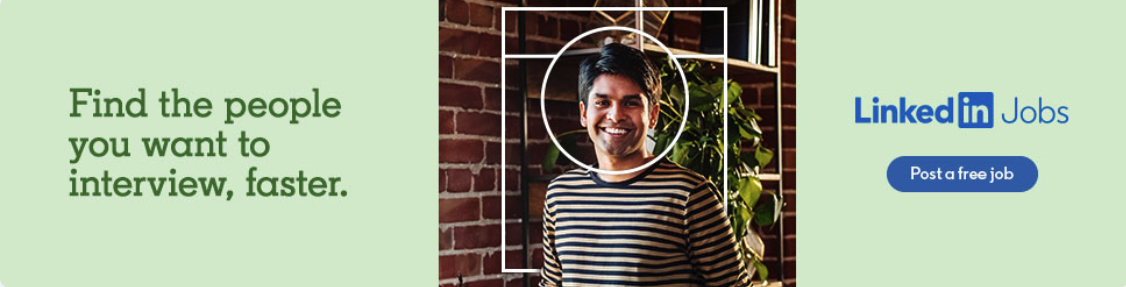 Anuncio de LinkedIn para empleos en LinkedIn