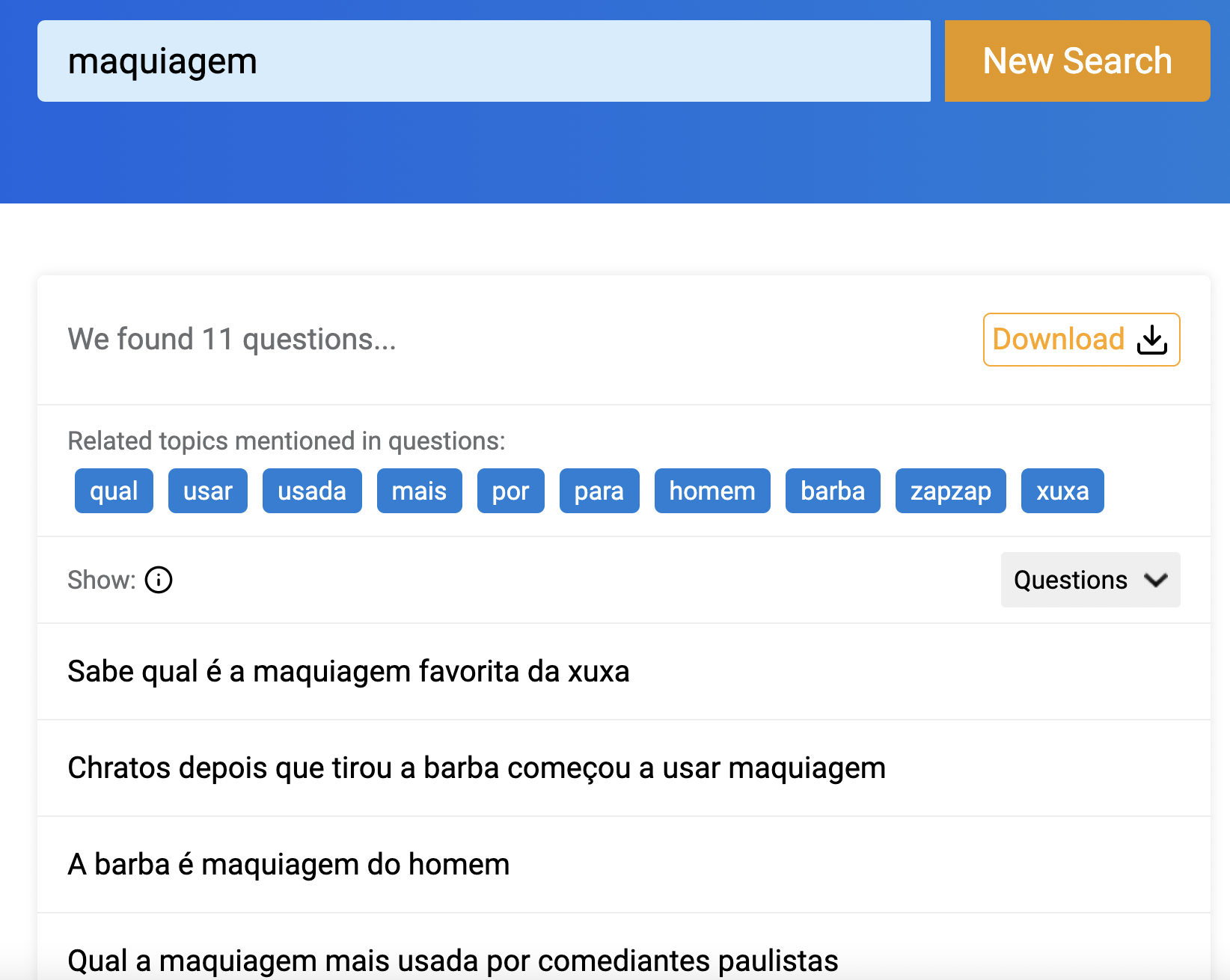 ferramenta QuestionDB