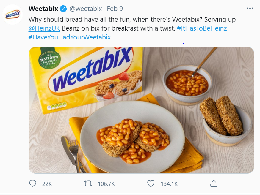 Viraler Tweet: Weetabix mit Baked Beans