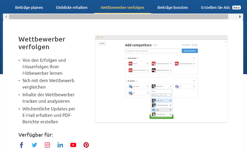 Semrush Social Media Tracker